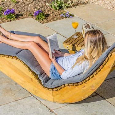 Wooden Rocking Sunbed